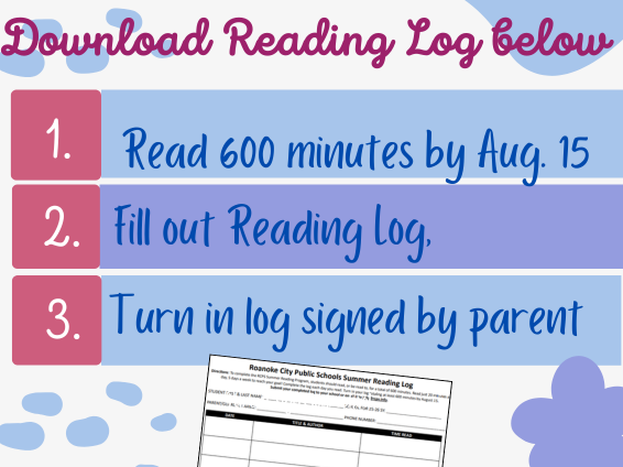  Click here to download the reading log 